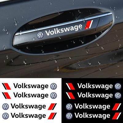 Für Volkswagen Autostyling Türgriff Reflektierende Aufkleber Vinyl Dekoration Für VW Volkswagen Jetta MK5 Golf Passat 3B7 601 171