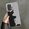 Black Cat Cartoon Cute Shockproof Phone Case for Samsung A17 A16 A15 A14 A37 A57 A36 A56 A26 A35 A55 A25 A34 A54 A24 A13 A23 A33