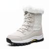 Fashion Winter Women Boots Keep Warm Mid -Calf Snow Shoes New Women Lace -Up Outdoor Velvet Comfortable Ladies Sneakers