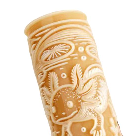 1/4Pcs Clay Roller Embossing Mold High-Precision Engraved Patterned Rolling Pin Moon Design Pottery Tool DIY Craft