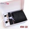 Cozy Up 6 Pieces Set Paisley Men's Tie Including Tie Square Scarf Cuff Tie Clip Gift Box