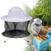 BeeKeeping Protective Bee Hat Anti Bee White Hat-Veil Combo Bee Hat Bug Mesh Mask Beekeeping Protection Beekeeper