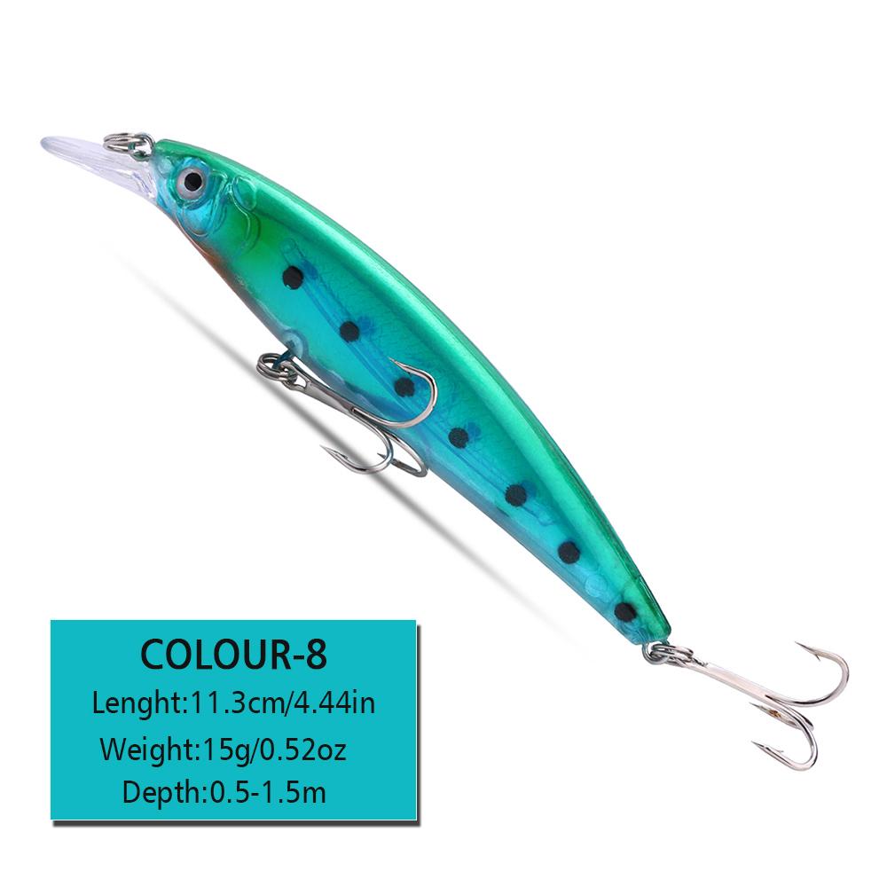 

Крэнкбейт 1 шт. Рыболовная приманка Минноу Жесткие приманки 110 мм 15 г Свимбейты Лодочные Поверхностные приманки для пресноводной ловли окуня 110mm