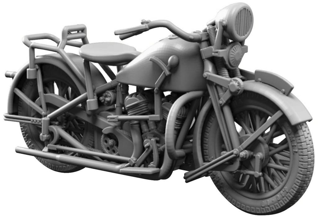 IDAP Technology Polish Sokol 1000 Military Motorcycle 3D Printer Kit PD48173 1/48
