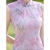 New Chinese national style gentle and improved cheongsam dress women's summer new thin waist dress