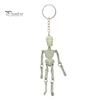 Halloween Party Favors Movable Joints Skeleton Keychain, Glow-in-the-Dark Keyring for Flexible Keychain Halloween, Handbag Backpack Purse Charm