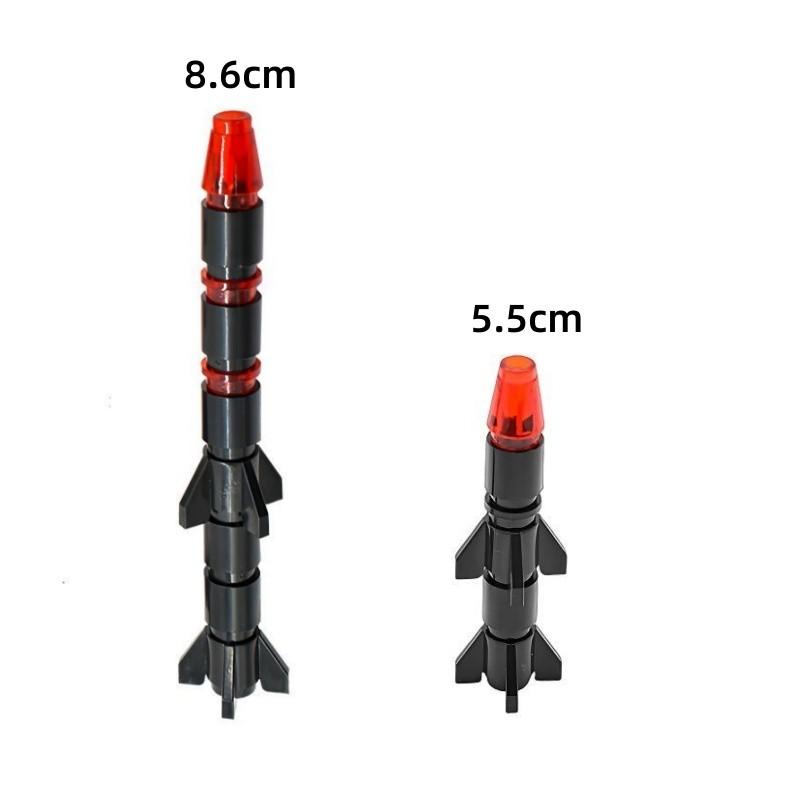 MOC Building Blocks Rocket Launcher Missile Modelling Cannonball Decoration Modification Technical Parts Compatible with Legoeds