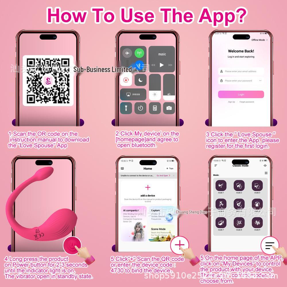 Wireless Remote Control Vibrator for Women - Silent, Strong Vibration for Discreet Outdoor Wear
