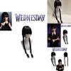 Wednesday Addams Wig Braided Hair For Halloween Xmas Fancy Party