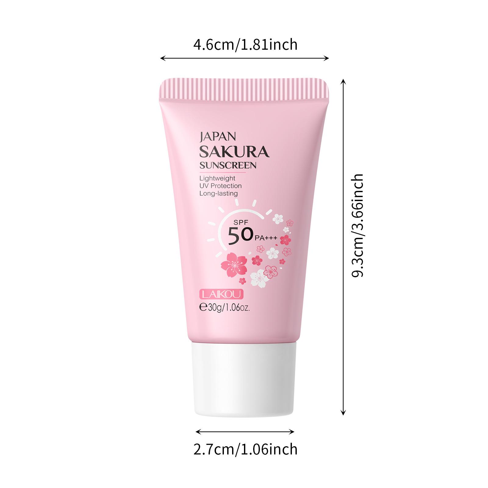 

Солнцезащитный крем LAIKOU Japanese Cherry Blossom 30 г Увлажняющий и изолирующий увлажняющий крем 30g