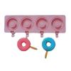 Doughnuts Shape Silicone Mold Ices Stick Ices Cream Mold Tray Ices Cubes Making Tool Cake Candy Candy Mold Easy to Clean