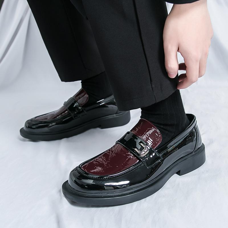 Mode Mode Hommes Chaussures Business Décontractées Mocassins en Cuir Fait Main Chaussures Confortables Cuir Artificiel de Qualité Chaussures de Conduite Taille 38-46