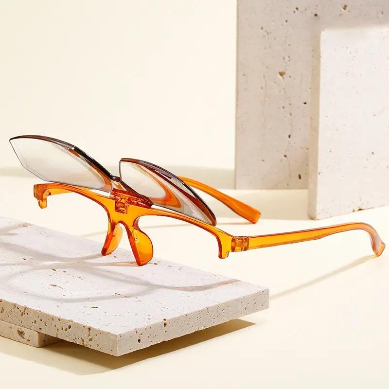 New Fashion Flip-Up Dual-Use HD Reading Glasses for Walking, Driving, Sun Protection – Personalized, Portable, High-End