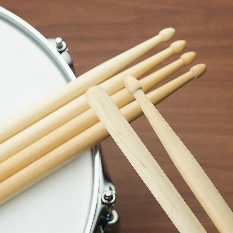 1 Pairs 5A/7A Maple wood imported from Canada Mallets Ideal for All Ages Durable Practice Drum Sticks for Jazz and Percu