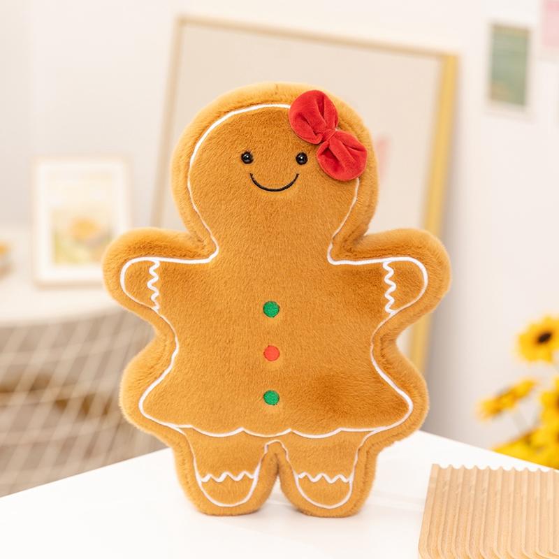 New Christmas Tree Gingerbread Plush Toys Christmas House Dolls Christmas Bells Christmas Snowman Stuffed Toys Christmas Gifts