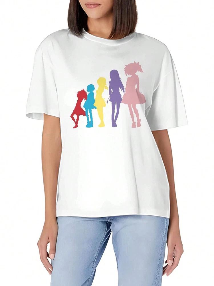 Anime Cute Mahou Homura Madoka Tshirt Summer Unisex S