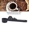2PCS Set Spill-Free Coffee Measuring Spoons Black Color Scoop Funnel Coffee Scoop Funnels  Coffee