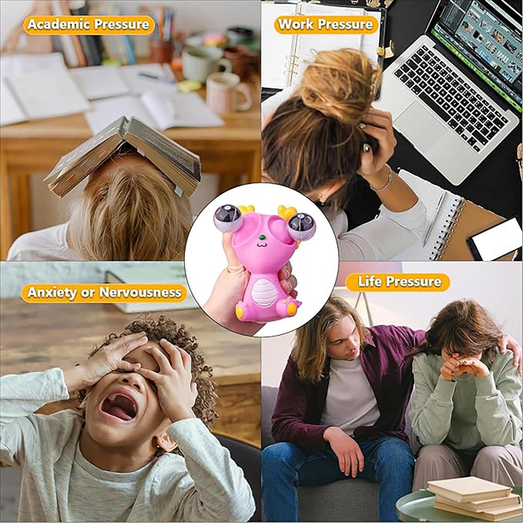 Creative Eye Blowing Dragon Pinch Music Toy Stress Relieving Toy Funny Release Stress Relieving Tool