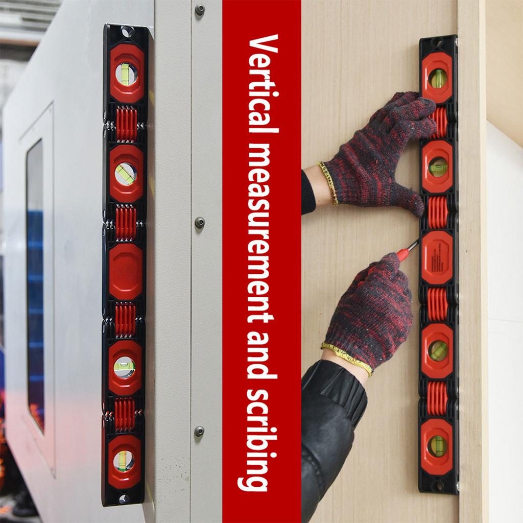 Foldable Level, 24Inch Multi-Angle Measurement Woodworking Tools, with 45° Bubbles for Carpenters,Woodworkers