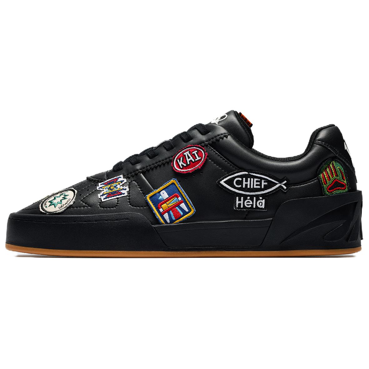 

Anta Irving Stylish Abrasion Resistant Support Low top Skateboard Shoes Men s Basic Black 112541802S-2 41