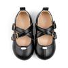 2025 Girls' Retro Princess Cross Strap Soft Sole Leather Shoes
