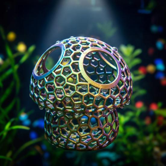 Fish Tank Landscaping Ornament, Betta Shelter House Aquarium Decoration, Hollow PLA Material Safe Fish Habitat Accessory