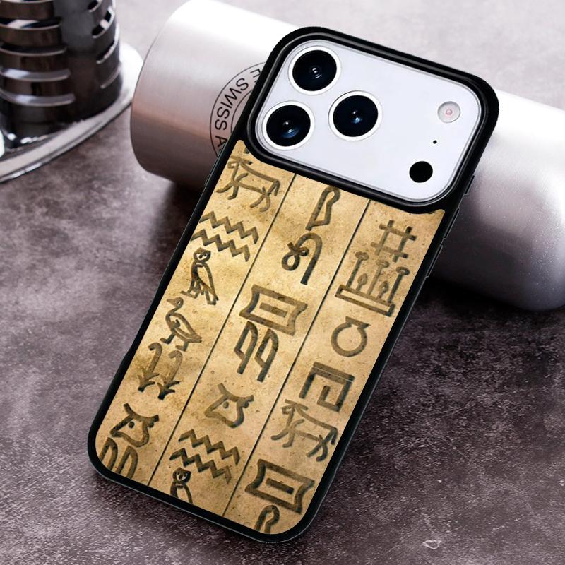 Egypt Mural Phone Case For iPhone 17 16 15 14 13 12 11 Pro Max Plus 17Air Soft Silicone Cover