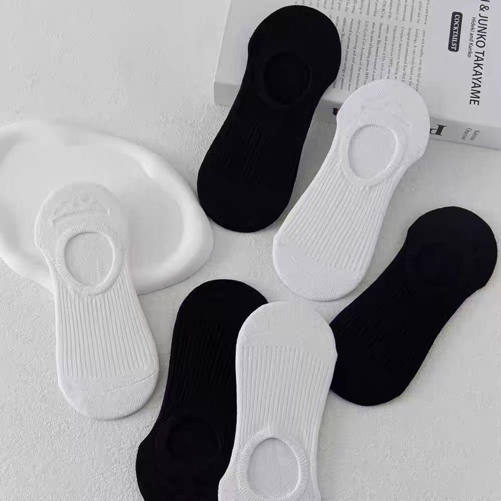 Ladies Spring and Summer All Kinds of Non Slip Breathable Sweat Absorption Invisible Low Help Shallow Mouth Boat Socks