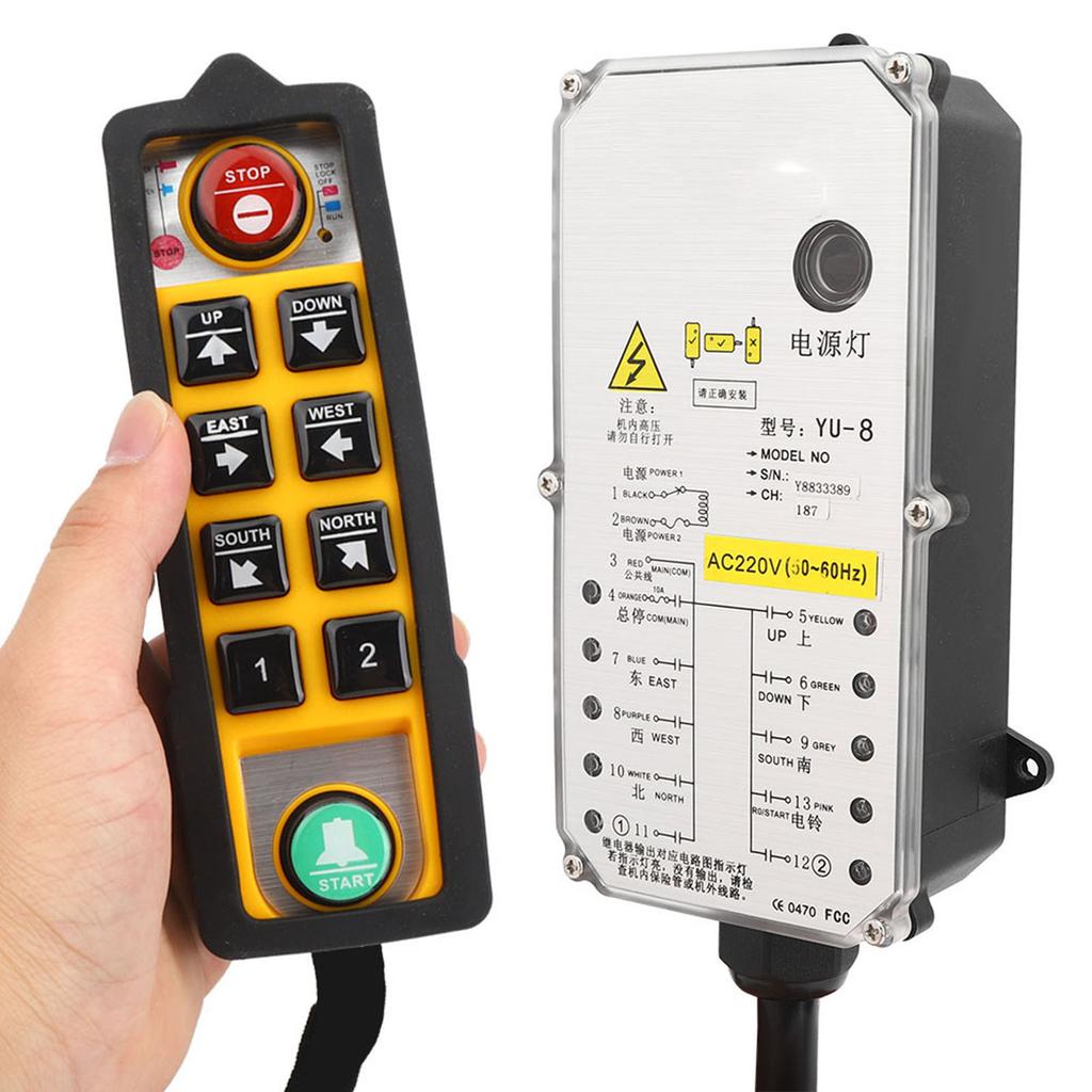 Hoist Controller Single Handle Industrial 3 Proof Electric Hoist Remote Control YU 8AC220V