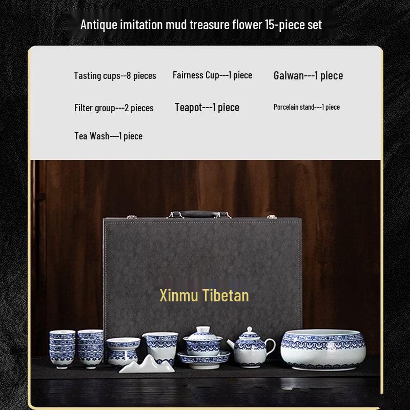 Shangqi Blue and White Porcelain Tea Set