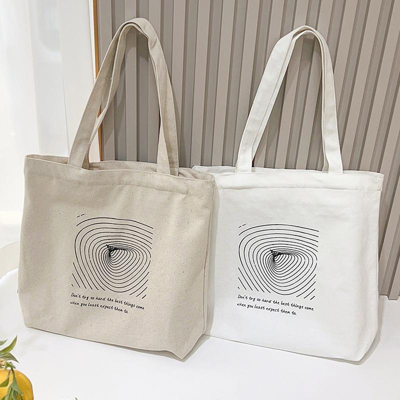 Hot-selling canvas bag literary women shoulder bag cotton tote bag new simple versatile bag women