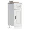 Vidaxl Kitchen Base Cabinet, Porto, White, Wood-based Material