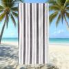 Populaire gestreepte bedrukte strandlaken Sneldrogend Zandvrij Volwassen Zwem Bad Handdoek Microvezel Handdoek