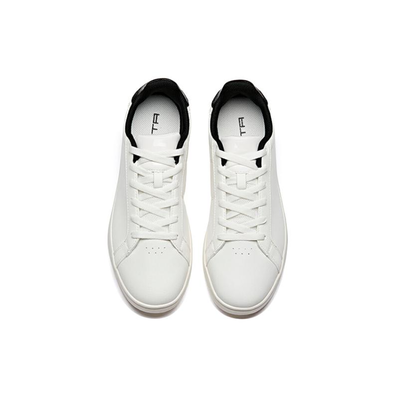 Anta Life Collection Low-Top Skateboard Shoes Men's White Black Sneakers 112018064-1