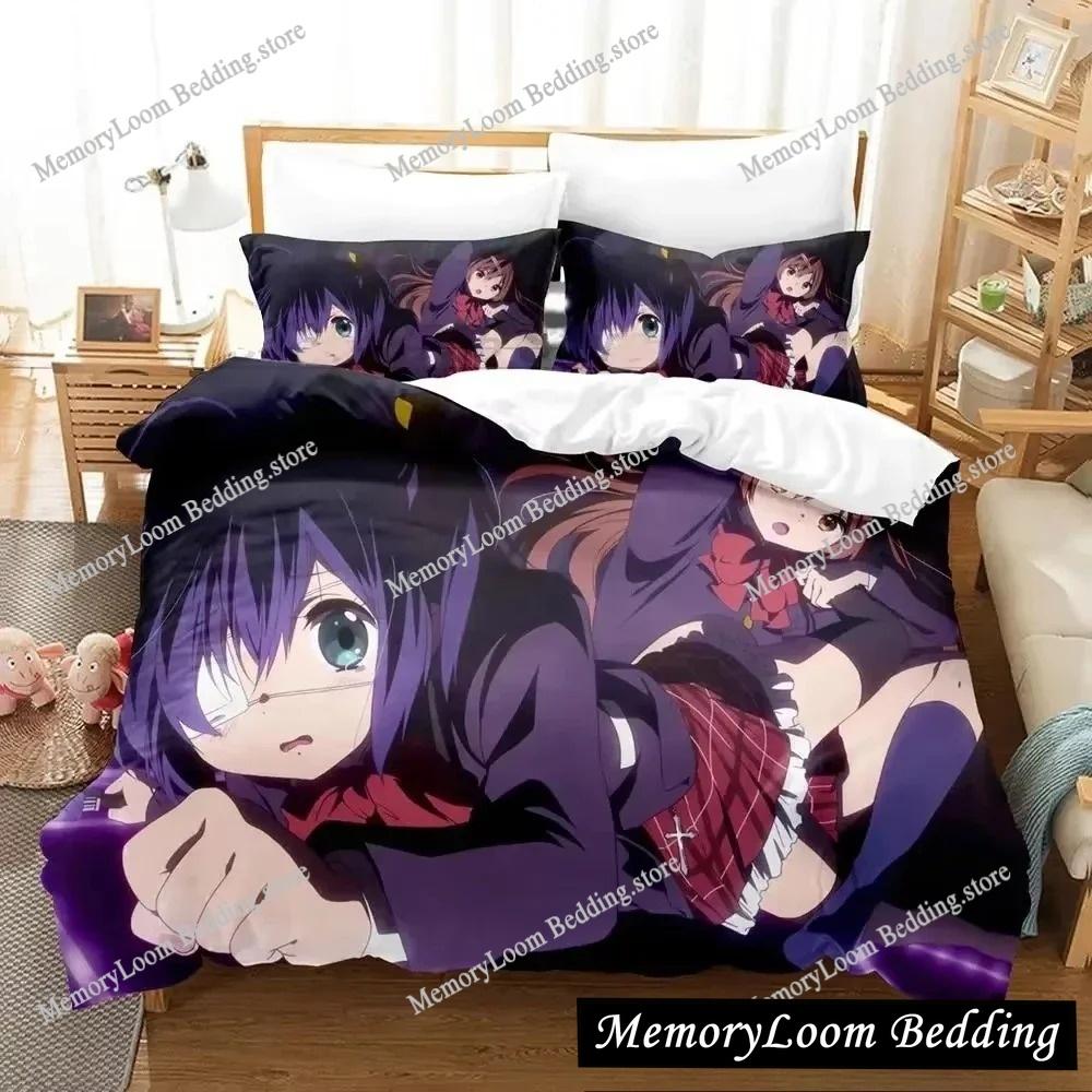 Love, Chunibyo & Other Delusions Cartoon Poster Sheets Quilt Covers Bedding Dormitory Sheets Bedding Set Soft Warm Bedding Set