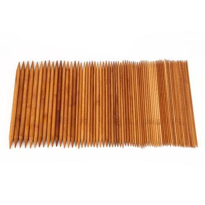 Double Point Bamboo Dark Patina Knitting Needle Made from Chinese Moso Bamoo 20cm Length