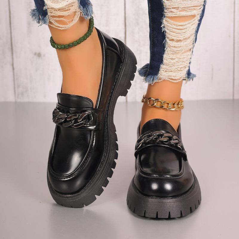 

Модные Лоферы Нового Стиля Женские Весенние Британский Стиль Слипоны Платформа Туфли Мэри Джейн Женские Японская Униформа Jk Лолита Женские 43 чёрный