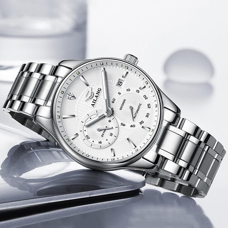 AILANG Watch Herre Automatisk Mekanisk Klokke Kalender Vanntett Mote Trendy Casual Herreklokke