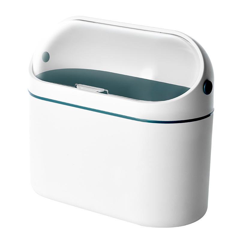 Mini Desktop Trash Can with Lid for Home or Office