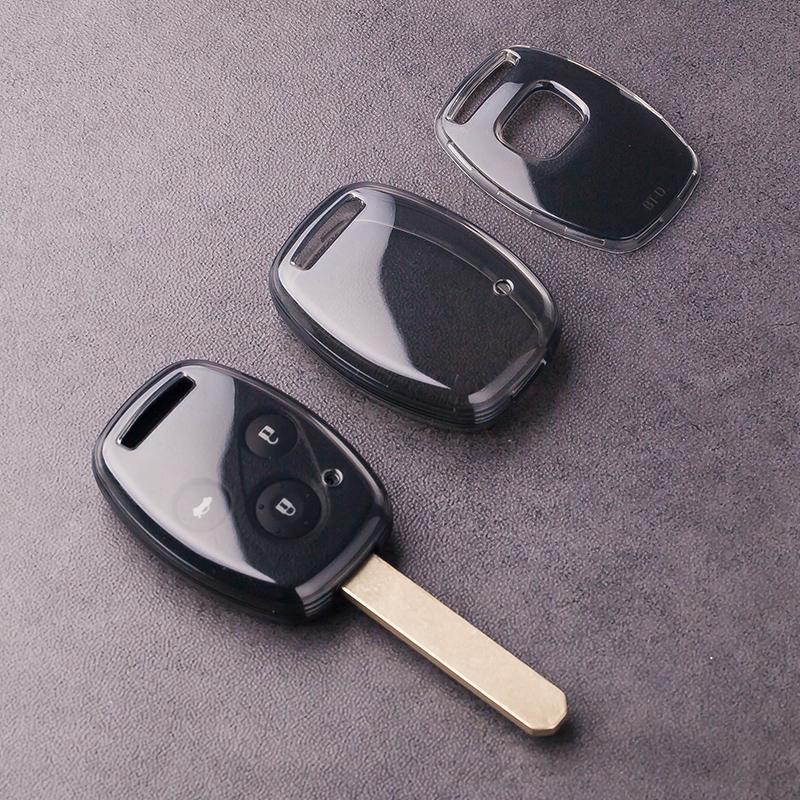 

Прозрачный Черный Мягкий ТПУ Для Honda Accord Crv Pilot Civic Старый 2003 2004 2005 2006 2007 Чехол Брелок Защитная Оболочка для Автомобильного Ключа