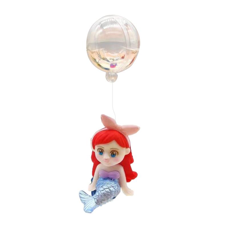 

Плавающий аквариум украшения украшения пляж русалка аквариум небольшие подвески