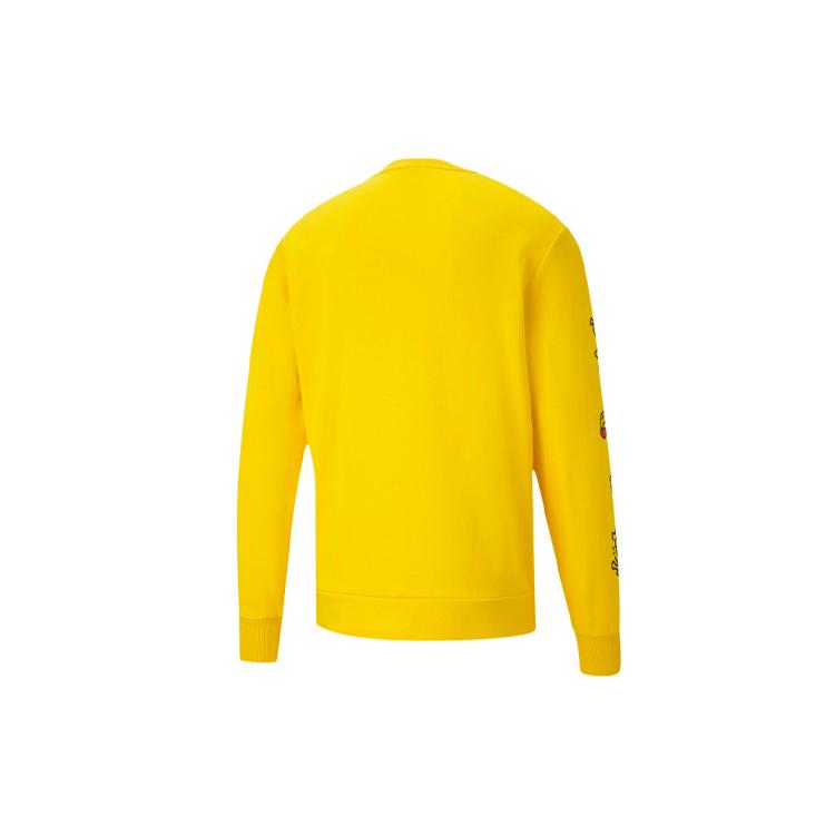 PUMA Sweatshirts Men's Lemon Crew Neck Moderate Regular 598682-99