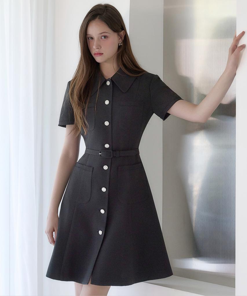 Julie And Kara 26Hs Love By You Maya Summer Tweed Dress Black Wedding Guest Look Ceremony Look