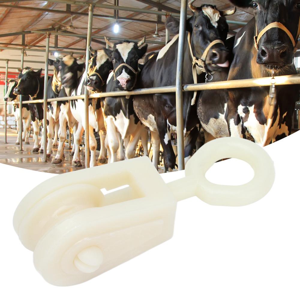 25pcs Plastic Fixed Pulley System Enclosed Chicken House Pulley Livestock Pulley  Livestock Farm