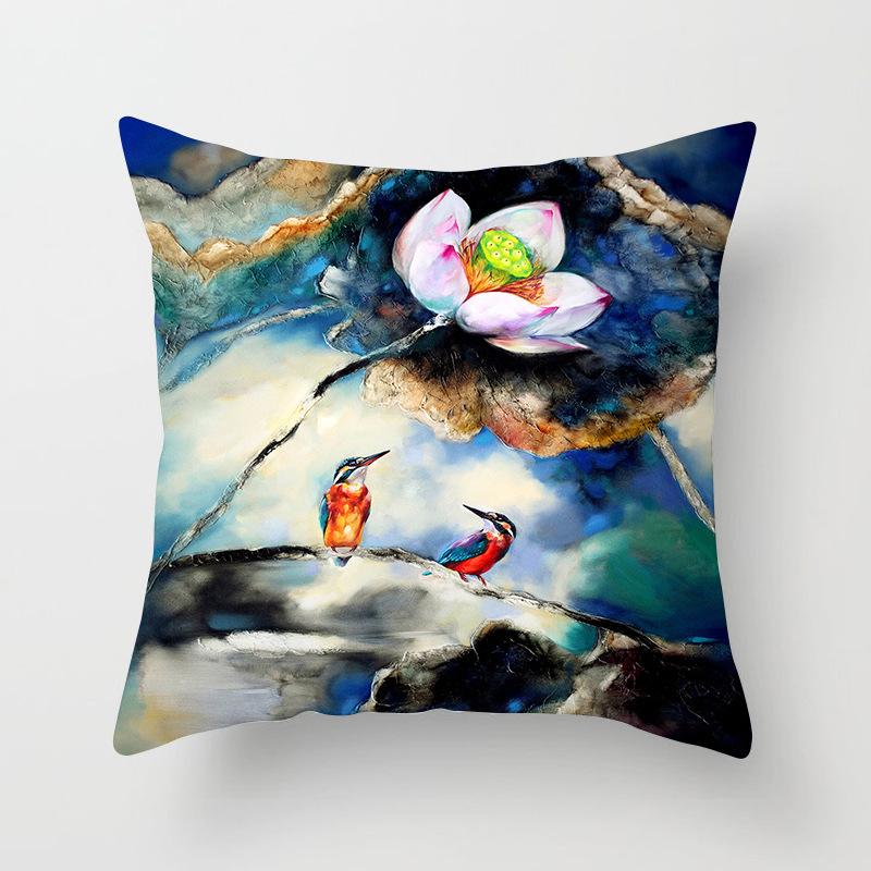 

Nordic Home Sofa Cushion Cover Gold Digital Print Square Pillow Cover Car Cushion Cover 45 * 45Cm (excluding pillow core)