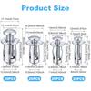 30pcs M4M5M6Jack Nuts Screw Petal Screw Anchors Petal Expansion Plugs for Curtain Expansion Clamp Petal Rivet Lock Jack Nut Bolt