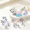 With Hole Curved Glass Beads 37 Styles Polka Dot Beads Lampwork Beads for 20pcs Diy Jewelry Making
