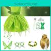 Children's Tinker Bell Fairy Princess Dress Polyester Fiber Fabric Perfect For Kids' Halloween Cosplay 80-150cm