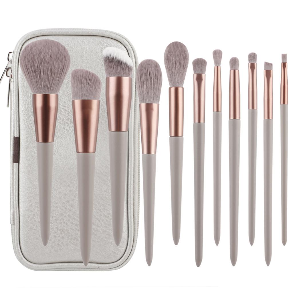 13/15 Makeup Brush Set Cangzhou Loose Powder Brush Foundation Eyeshadow Brush with Transparent Waterproof Brush Bag Beauty
