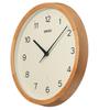 Seiko Clock KX272B Analog Wall Clock with Light Brown Wood 300mm X 48mm Diameter Radio-Controlled Frame,